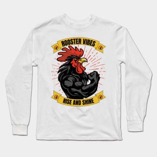 Muscular Rooster Long Sleeve T-Shirt